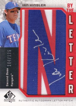 2006 SP Authentic By the Letter Ian Kinsler