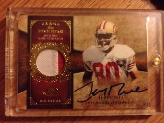 2011 Topps Five star Jerry Rice Five Star 2011 Patch auto/40