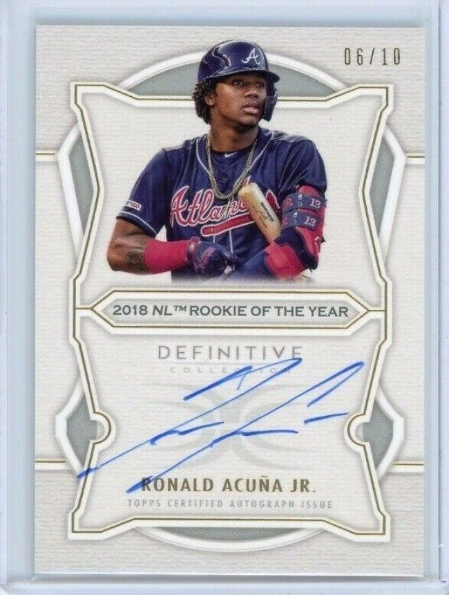 Ronald Acuna Jr. Topps Certified Autograph Issue Card /99