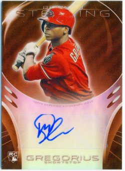 2013 Bowman Sterling Rookie Autograph Orange Refractor Didi Gregorius