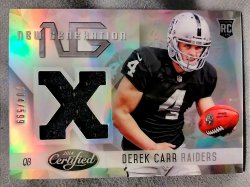 2014 Panini Certified Derek Carr New Generation Rookie Mirror Relic