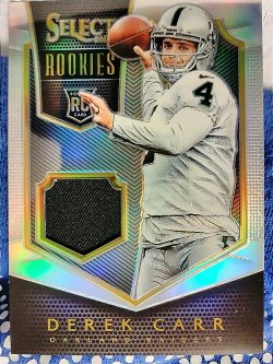 2014 Panini Select Derek Carr Rookies Jersey Prizm