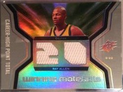 2007-2008 Upper Deck SPx Ray Allen "Winning Materials" #WMJ-RA
