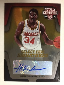 2015-16  Totally Certified Hakeem Olajuwon Auto /35
