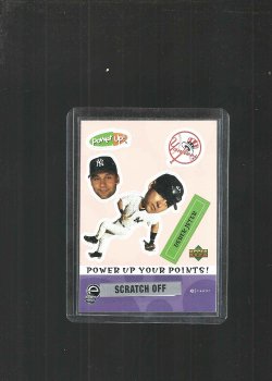 2004 Upper Deck POWER-UP  SCRATCH OFF  DEREK JETER UPPERDECK POWER-UP SCRATCH OFF INSERT