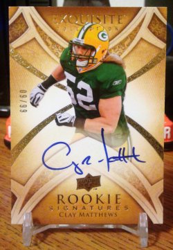 NFL Clay Matthews Signed Trading Cards, Collectible Clay Matthews Signed  Trading Cards