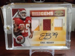    Eric Berry Gridiron gems patches auto