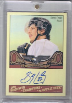 2010 Upper Deck Goodwin Sidney Crosby Autograph