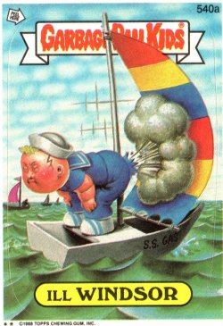 1988 Topps Garbage Pail Kids Ill Winsor