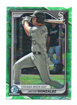 2024 Topps Bowman Chrome Lunar Glow Refractors Jacob Gonzalez