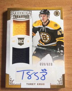 2012 Panini Anthology Torey Krug Rookie Treasures  