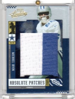 Michael Irvin 2002 Playoff Prime Cuts Game-Worn Jersey Card