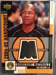 2004-2005 Upper Deck Hardcourt Ray Allen "Hardcourt Materials" #HM-RA