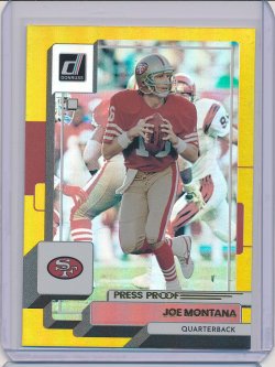    Joe Montana 2022 Donruss Press Proof Premium