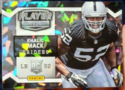 2014 Panini Player of the Day Khalil Mack Rookie Cracked Ice Parallel #2