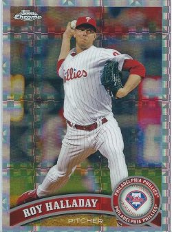 2011 Topps Chrome  Roy Halladay X Fractor 