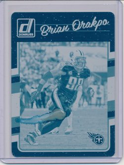    Brian Orakpo 2016 Donruss Plates and Patches Printing Plates Cyan 1/1