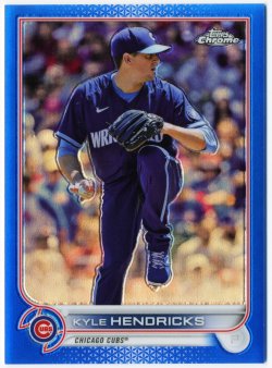 2022 Topps Chrome Blue Refractor Kyle Hendricks