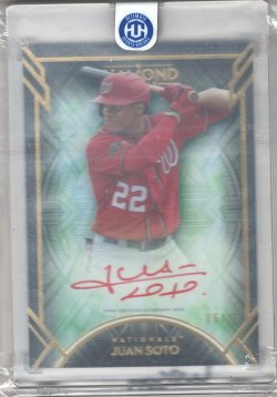 2021 Topps Diamond Icons Juan Soto Red Ink Autograph