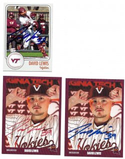 2025 Varsity Trading Cards Custom IP David Lewis 4/13/25