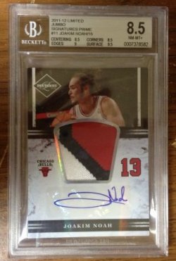 2011 Panini Limited Joakim Noah Jumbo Signatures Prime Materials /15