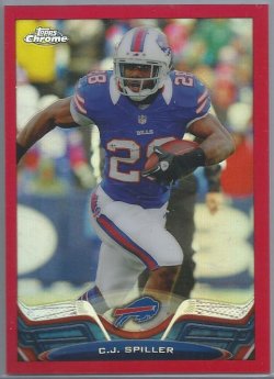 2013 Topps Chrome C.J. Spiller Red Refractor Parallel