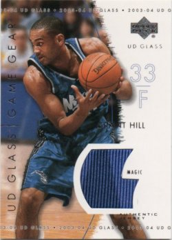 2003-04 Upper Deck UD Glass Hill, Grant - Game Gear