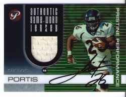 2003 Topps Pristine Performance Jerseys IP Auto Clinton Portis