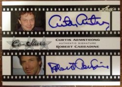 2011 Leaf Pop Century Curtis Armstrong Robert Carradine Revenge Of The Nerds Co Stars Auto 