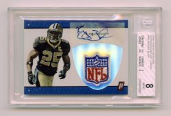 2006 Topps Paradigm Autographed NFL Logos #RB Reggie Bush/1 of 1 BGS 8/10