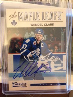 2012 Panini Certified Signatures Wendell Clark auto #19