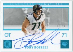 2021 Panini Encased Legendary Signatures Sapphire Tony Boselli