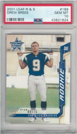 2001 Leaf Rookies & Stars Drew Brees
