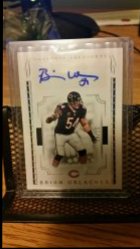 2016 Panini National treasures  Brian urlacher auto 8/10