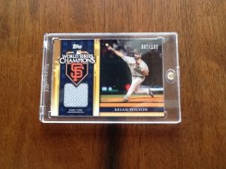 2011 Topps World Series Champs Brian Wilson Relic