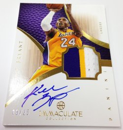 2012-13 Panini Immaculate Kobe Bryant Patch Auto