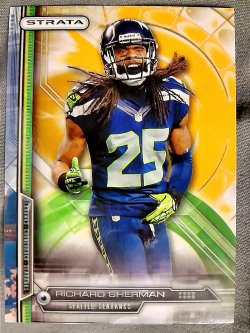 2014 Topps Strata Richard Sherman Gold Parallel