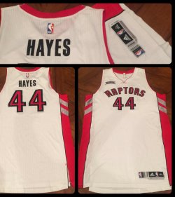 2015  Adidas Chuck Hayes Game Worn Raptors Jersey 2015 Playoffs vs Wizards