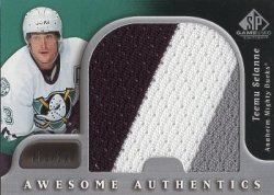 2005/06  SP Game Used  Awesome Authentics Selanne