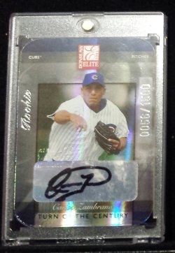 Carlos Zambrano Memorabilia, Autographed Carlos Zambrano Collectibles