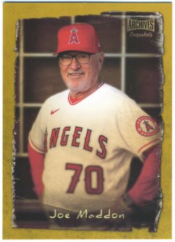 2021 Topps Archives Snapshots Tintype Titans Gold Joe Maddon