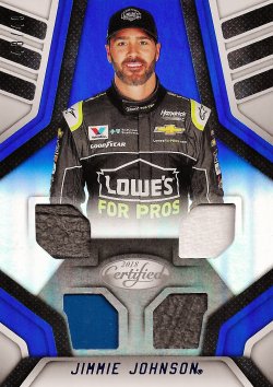 2018 Panini Certified Racing Materials (blue) Jimmie Johnson