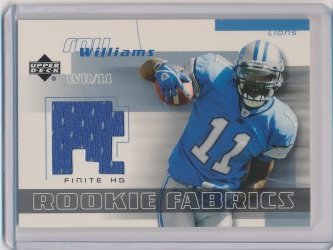    Roy Williams 2004 UD Finite HG Rookie Fabrics