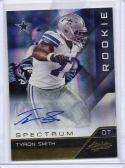 2011 Panini Absolute Memorabilia Tyron Smith Spectrum auto