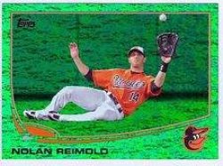    2013 Topps Series 2 Green Emerald Foil #518 Nolan Reimold Orioles *00022
