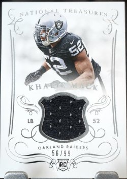 2014 Panini National Treasures Khalil Mack Rookie Materials