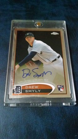 2012 Topps chrome Drew Smyly base auto