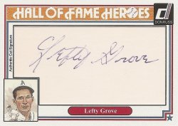 2015  Custom Hall of Fame Heroes Autographs Lefty Grove