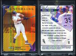 1999  Finest Gold Refractor (Non Die Cut/Non Serial #d) Frank Thomas