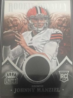 2014 Panini Crown Royale Johnny Manziel Rookie Royalty Relic 349/499 RC